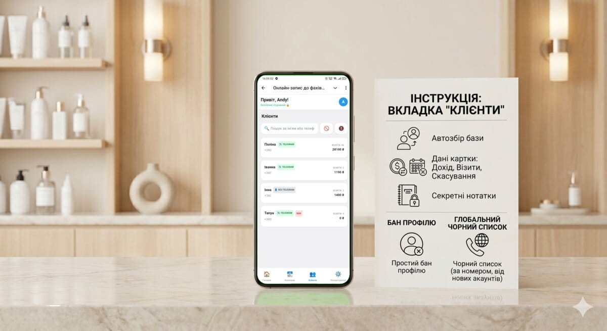 Забудьте про Excel: як вести клієнтську базу та історію візитів прямо у Telegram